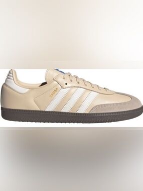 Adidas Samba Unisex OG Sneakers - Cream and White: Women Size 8.5